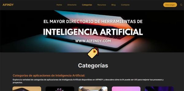 Aifindy.com el catálogo mas grande de IA